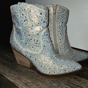 Very G Rhinestone Bootie